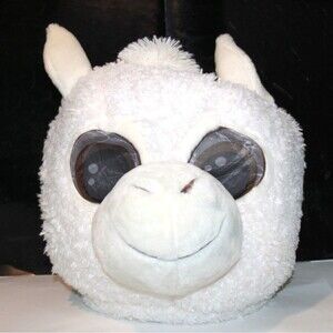 Dan Dee Collector's Choice  Big Greeter Heads Plush Halloween Lama Mask Decor